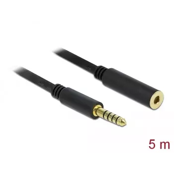 Garso kabelis DeLOCK 85799 5 m 4,4 mm juodas