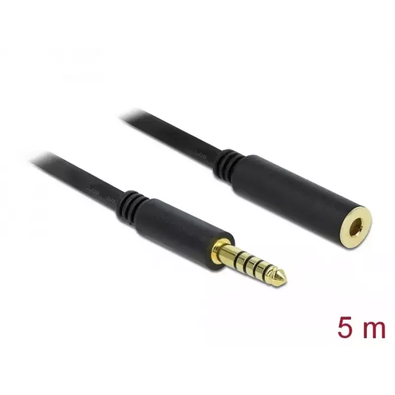 Garso kabelis DeLOCK 85799 5 m 4,4 mm juodas
