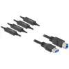 USB kabelis DeLOCK 85382 USB 3.2 Gen 1 20 m USB A USB B Juoda