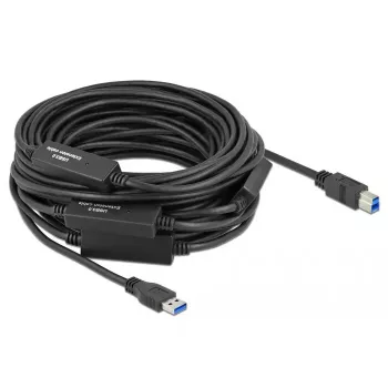 USB kabelis DeLOCK 85382 USB 3.2 Gen 1 20 m USB A USB B Juoda