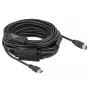 USB kabelis DeLOCK 85382 USB 3.2 Gen 1 20 m USB A USB B Juoda
