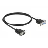 Serijinis laidas DeLOCK 86578 juodas 1 m RS-232 Sub-D9