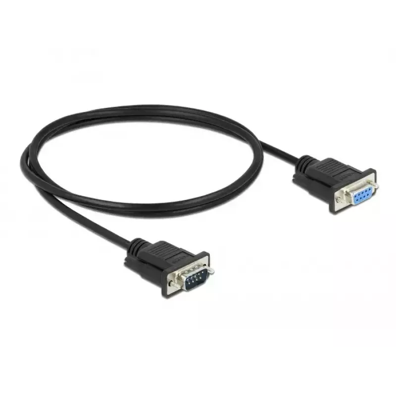 Serijinis laidas DeLOCK 86578 juodas 1 m RS-232 Sub-D9