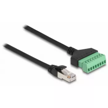 DeLOCK RJ45 laidas Cat.6 kištukas prie gnybtų bloko adapteris 1 m 2 dalių