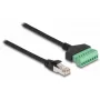 DeLOCK RJ45 laidas Cat.6 kištukas prie gnybtų bloko adapteris 1 m 2 dalių