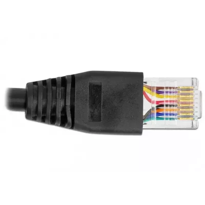 Nuosekliojo ryšio kabelis DeLOCK 64159 USB Type-A į RS-232 RJ45 0,5 m juodas