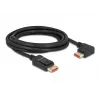 DisplayPort laidas DeLOCK 87048 8K 60Hz 3m kištukas–kištukas 90° kairėje pusėje lenktas