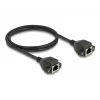 DeLOCK RJ50 ilginamasis kabelis, kištukinis lizdas į kištukinį lizdą, S/FTP, 1 m, juodas