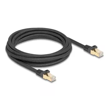 Tinklo kabelis DeLOCK RJ45 Cat.6A 3 m juodas
