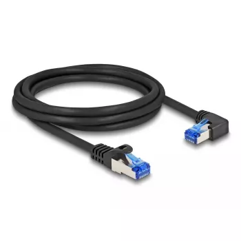Tinklo kabelis DeLOCK RJ45 Cat.6A S/FTP 3 m juodas