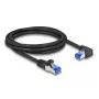 Tinklo kabelis DeLOCK RJ45 Cat.6A S/FTP 3 m juodas