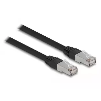 DeLOCK RJ45 Cat.6A S/FTP tinklo kabelis 1m juodas