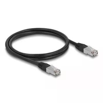 DeLOCK RJ45 Cat.6A S/FTP tinklo kabelis 1m juodas