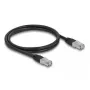 DeLOCK RJ45 Cat.6A S/FTP tinklo kabelis 1m juodas