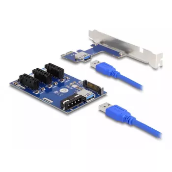 DeLOCK PCI Express x1 į 3 x PCIe x1 pakilimo plokštė su 50 cm USB kabeliu