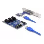DeLOCK PCI Express x1 į 3 x PCIe x1 pakilimo plokštė su 50 cm USB kabeliu
