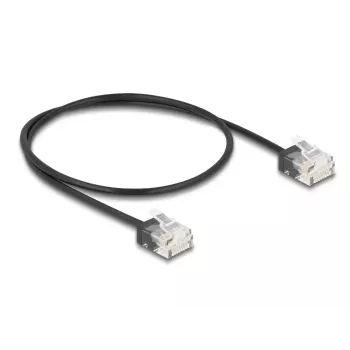 Tinklo kabelis DeLOCK RJ45 Cat.6 UTP 0,5 m juodas