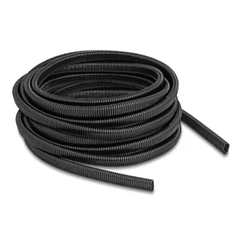 DeLOCK plastikinis kabelių apsauginis vamzdelis ovalus 13.6x6.3 mm 10 m juodas
