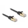 Tinklo laidas DeLOCK RJ45 Plokščias Cat.6A 2 m Juodas