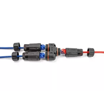 Tinklo kabelis DeLOCK 88143 Y formos adapteris RJ45 į 2 x RJ45 Cat.6 juodas