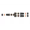 Tinklo kabelis DeLOCK 88143 Y formos adapteris RJ45 į 2 x RJ45 Cat.6 juodas