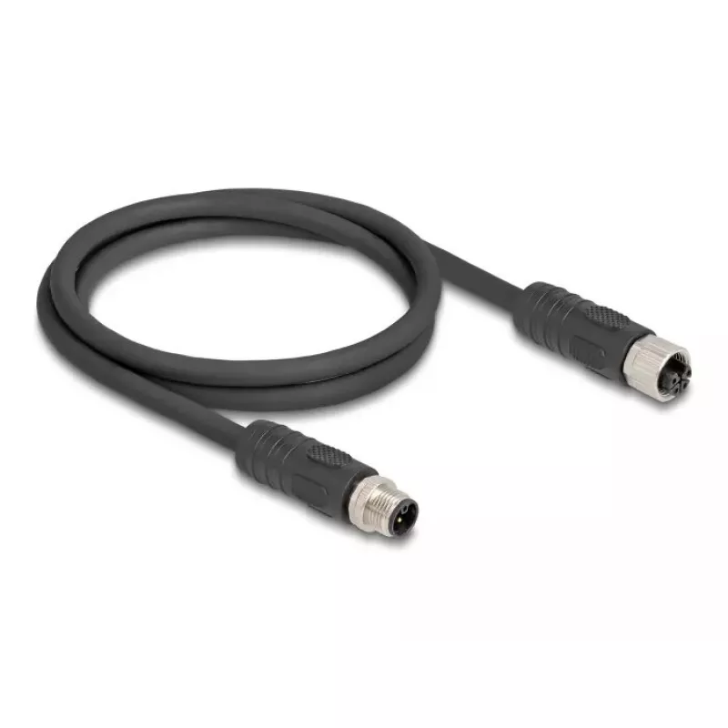 DeLOCK 80520 jutiklio / pavaros kabelis 2 m RST M12 juodas