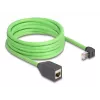 Tinklo kabelis DeLOCK RJ45 Cat.6A aukštyn kampuotas kištukas prie lizdo 5 m žalias