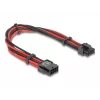 Vidinis maitinimo laidas DELOCK 80975 — 8 kontaktų į PCI-E 6+2 kontaktų, 0,3 m