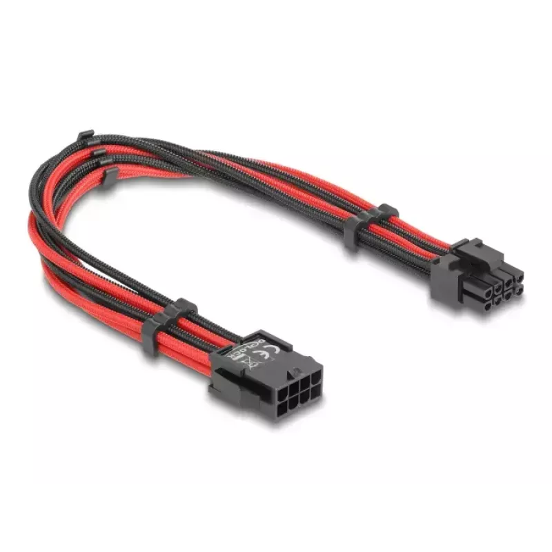 Vidinis maitinimo laidas DELOCK 80975 — 8 kontaktų į PCI-E 6+2 kontaktų, 0,3 m
