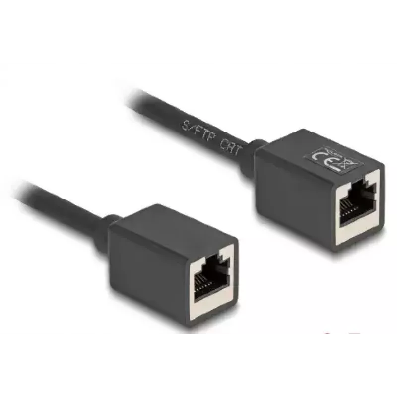 Tinklo kabelis DeLOCK 90324 RJ-45 Cat6a 0,5 m juodas