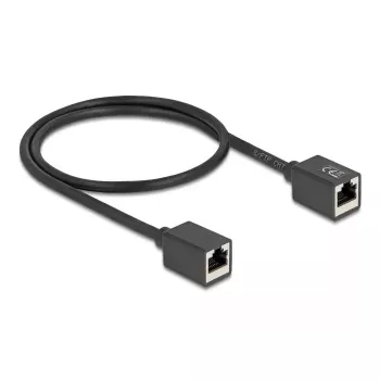 Tinklo kabelis DeLOCK 90324 RJ-45 Cat6a 0,5 m juodas