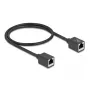 Tinklo kabelis DeLOCK 90324 RJ-45 Cat6a 0,5 m juodas