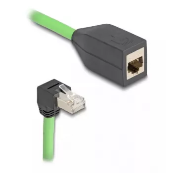 Tinklo kabelis DeLOCK 80888 RJ-45 Cat6a 5 m juodas žalias