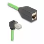 Tinklo kabelis DeLOCK 80888 RJ-45 Cat6a 5 m juodas žalias