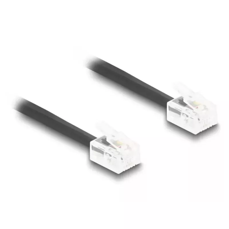 telefono kabelis DeLOCK 90201 1 m juodas RJ-11