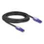 Tinklo kabelis DeLOCK 80928 RJ-45 Cat6 3 m juoda violetinė