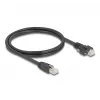 DeLOCK kabelis RJ45 kištukas – RJ45 kištukas 1 m Cat.6A S/FTP juodas