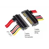 SATA kabelis DeLOCK 83804 1m SATA 22 kontaktų juoda raudona geltona
