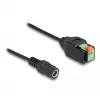DeLOCK DC 2.1 x 5.5 mm lizdo į 2 kontaktų gnybtų bloko adapteris 15 cm