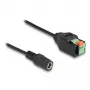 DeLOCK DC 2.1 x 5.5 mm lizdo į 2 kontaktų gnybtų bloko adapteris 15 cm