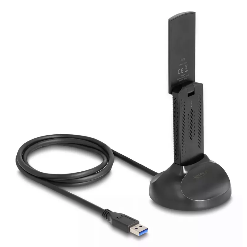 DeLOCK Wi-Fi 6E Dual Band WLAN USB Adapter AX3000 1201 Mbps