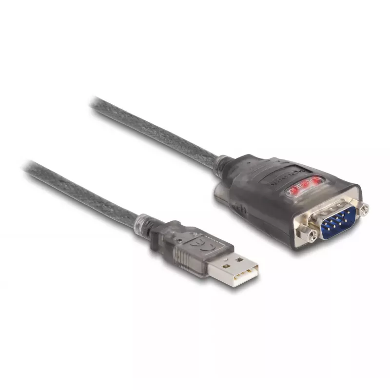 DeLOCK adapteris USB 2.0 Type-A į Serial RS-232 D-Sub 9 kontaktų kištukas 3 m