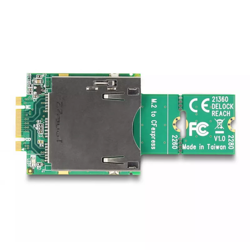 DeLOCK adapteris M.2 Key B+M kištukas į CFexpress lizdą, M.2, CFexpress B, CF