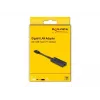 DeLOCK 66246 kabelio lyties keitiklis RJ-45 USB C Juodas 0.09 m