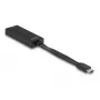 DeLOCK 66246 kabelio lyties keitiklis RJ-45 USB C Juodas 0.09 m