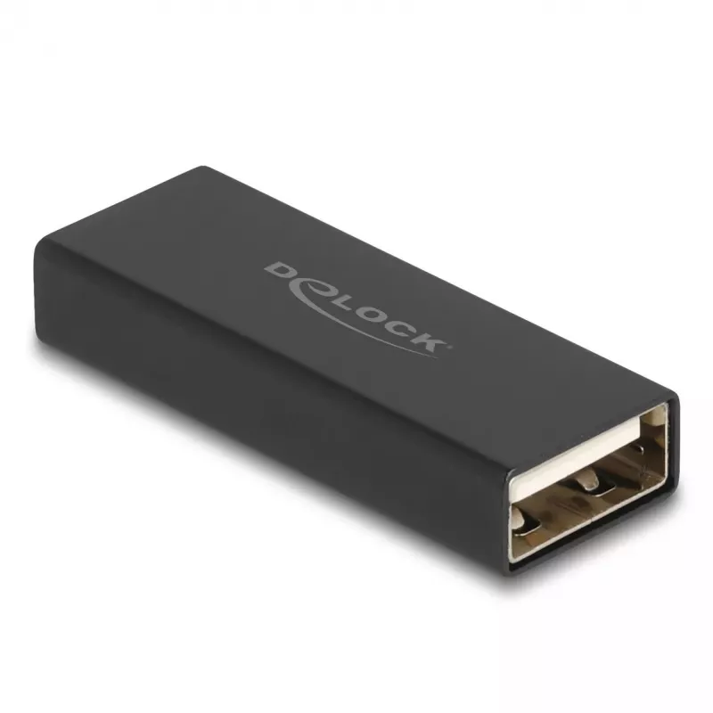 DeLOCK adapteris jungties tipo keitiklis USB 2.0 Type-A moteriška į moterišką metalinis