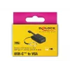 Vaizdo kabelio adapteris DeLOCK 63941 USB Type-C į VGA 0,03 m juodas