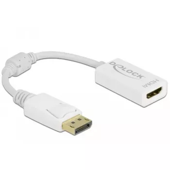 Adapteris DisplayPort 1.1 kištukas į HDMI lizdą pasyvus baltas DeLOCK 61015