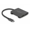 DeLOCK USB-C skirstytuvas DP Alt Mode į 2 x HDMI MST 4K 60 Hz