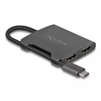 DeLOCK USB-C skirstytuvas DP Alt Mode į 2 x HDMI MST 4K 60 Hz